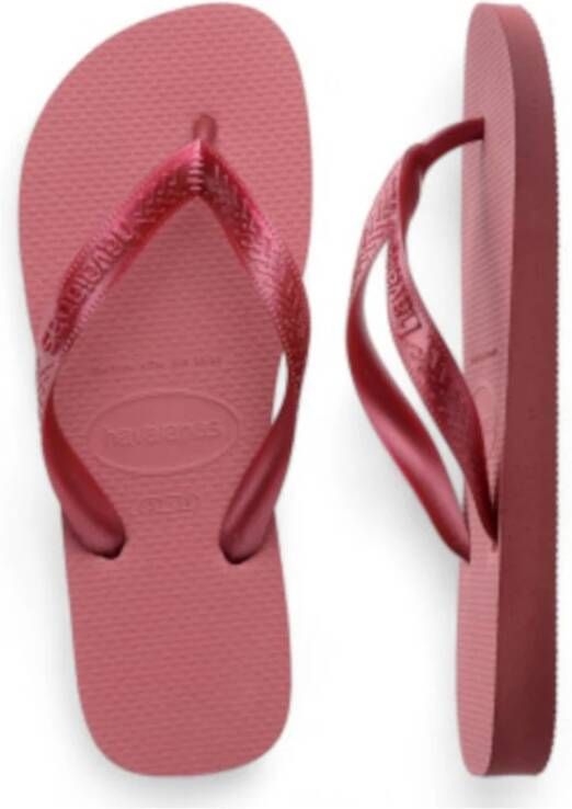 Havaianas Comfortabele Flip Flops met Sensorische Banden Pink Dames