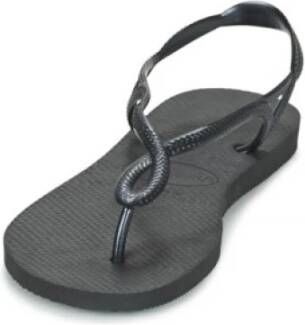 Havaianas Flat Sandals Black Dames