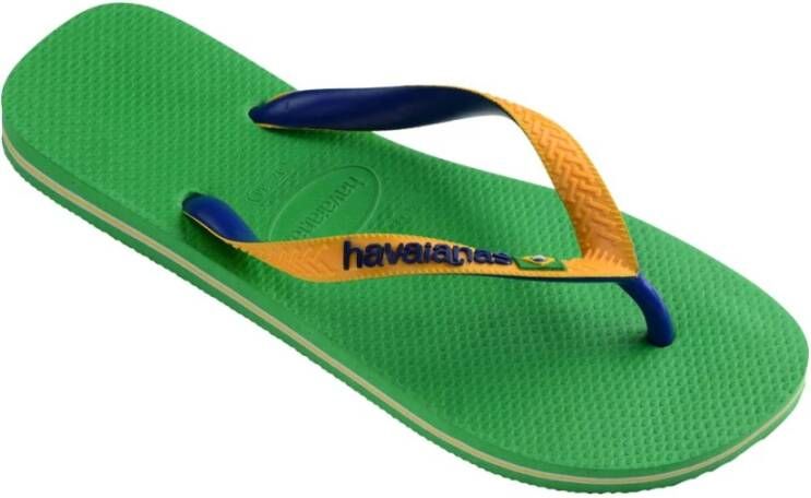 Havaianas Brasil Mix teenslippers groen geel Rubber 31 32 - Foto 3