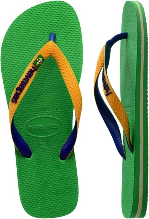 Havaianas Brasil Mix teenslippers groen geel Rubber 31 32 - Foto 5