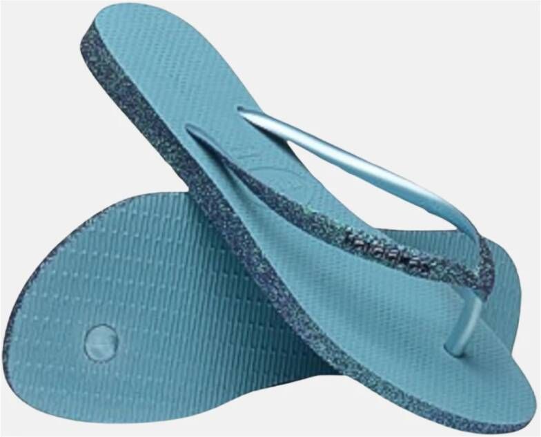 Havaianas Glinsterende Strand Slippers Vrouwen Blue Dames