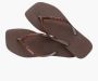 HAVAIANAS Teenslippers Dames Square Glitter Maat: 37 38 Materiaal: Rubber Kleur: Bruin - Thumbnail 5