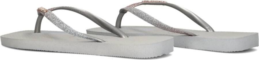 Havaianas Glitter Square Slippers Gray Dames