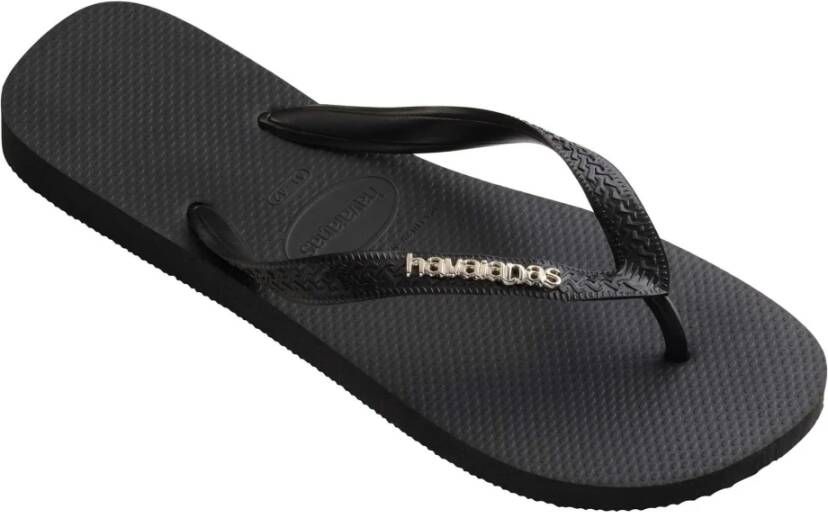 Havaianas Hav. Logo Metallic 41 42 Flip-flops Black Dames