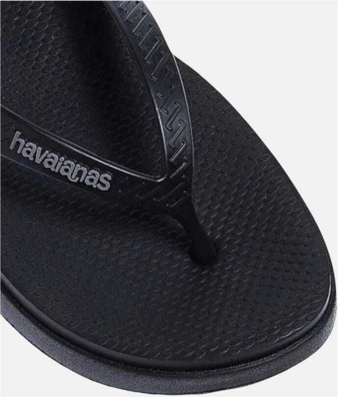 Havaianas Hoge Plateau Zwarte Slippers Black Dames