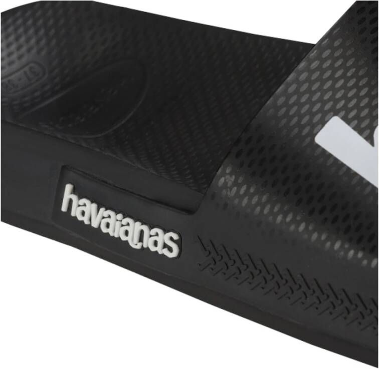 Havaianas Klassieke Logo Slide Sandalen Blue Heren