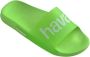 Havaianas Neon Logo Slide Sandalen Green Dames - Thumbnail 3