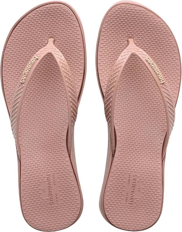 Havaianas Roze Hoge Plateau Slippers Pink Dames