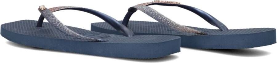 Havaianas Square Glitter Dames Slippers Blauw Blue Dames