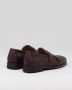 Henderson Baracco Hertenleer Loafer 2 Gespen Brown Heren - Thumbnail 5