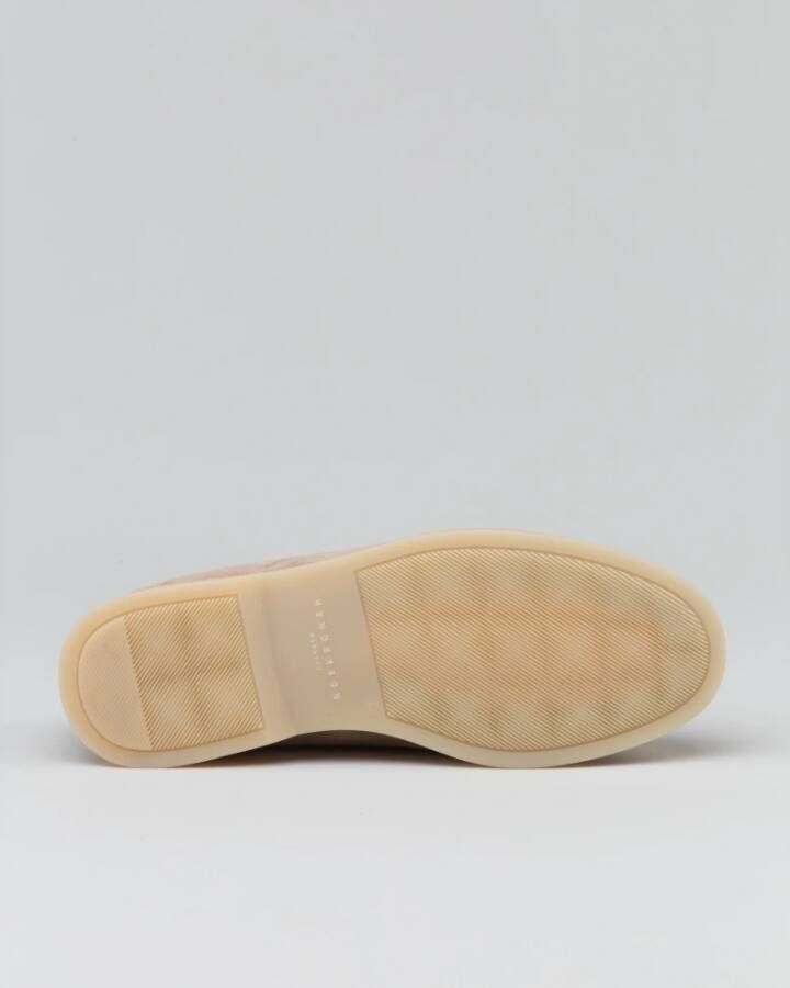 Henderson Baracco Klassieke Slip On Suède Mocassin Beige Heren