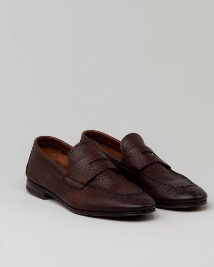 Henderson Baracco Klassieke Suede Flex Mocassin Brown Heren