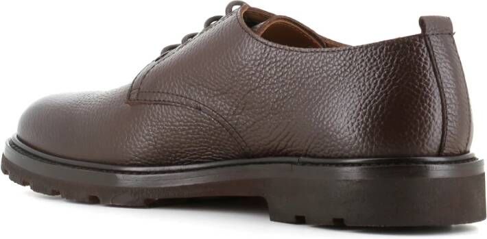 Henderson Bruin leren Derby platte schoenen Brown Heren