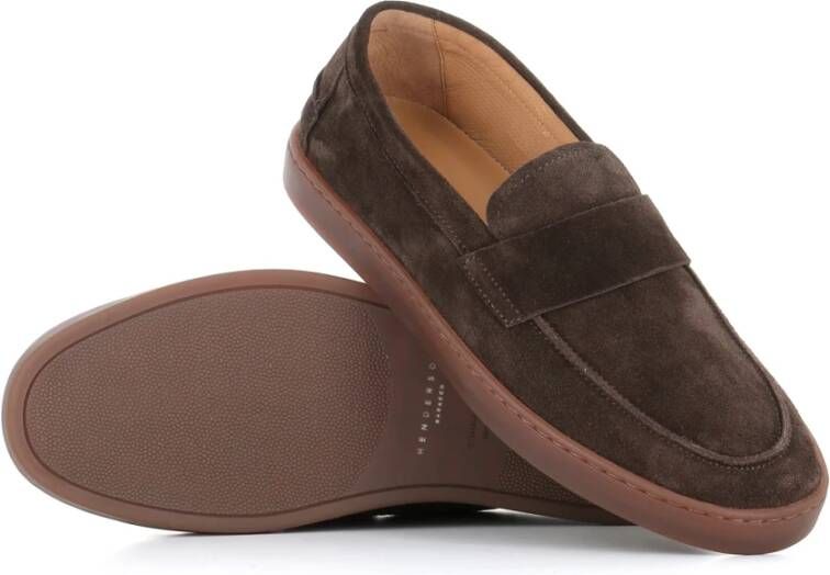 Henderson Bruine Instap Suède Sandalen Brown Heren