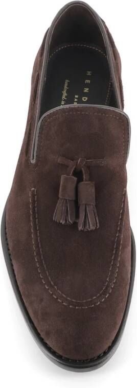 Henderson Bruine Suède Kwast Loafers Brown Heren