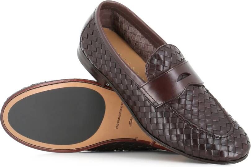 Henderson Donkerbruine Leren Loafer Schoen Brown Heren