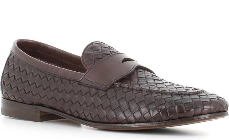 Henderson Donkerbruine Leren Loafer Schoen Brown Heren