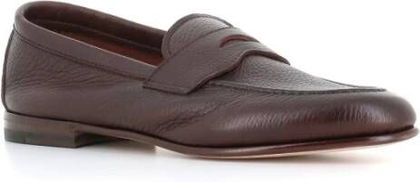 Henderson Donkerbruine Leren Moccasin Sandalen Brown Heren