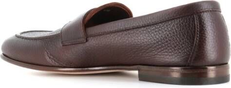 Henderson Donkerbruine Leren Moccasin Sandalen Brown Heren