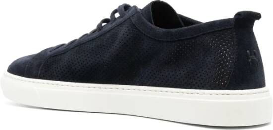 Henderson Geperforeerde Suède Sneakers Blue Heren