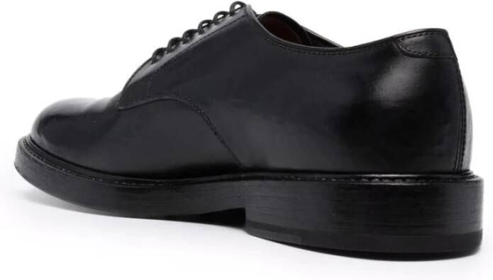 Henderson Leren Veterschoenen Black Heren