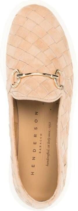 Henderson Tina Gevlochten Suède Loafers Beige Dames