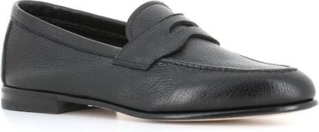 Henderson Zwarte Leren Moccasin Sandalen Black Heren