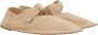 Hereu Beige Suède Ballerina Flats met Strik Beige Dames - Thumbnail 2