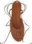 Hereu Bruine Ballerina Flats met Enkelbandjes Brown Dames - Thumbnail 4