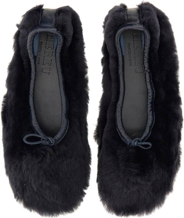 Hereu Luxe Shearling Pump Schoenen Black Dames