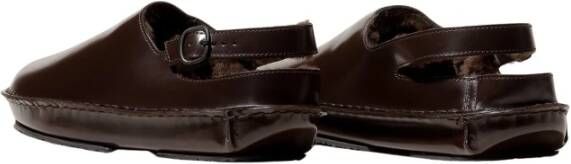 Hereu Shearling Sandalen Brown Dames