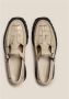 Hereu Witte leren sport loafers met gesp Beige Dames - Thumbnail 2