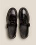 Hereu Zwarte Gekreukte Glanzende Loafers Black Dames - Thumbnail 2