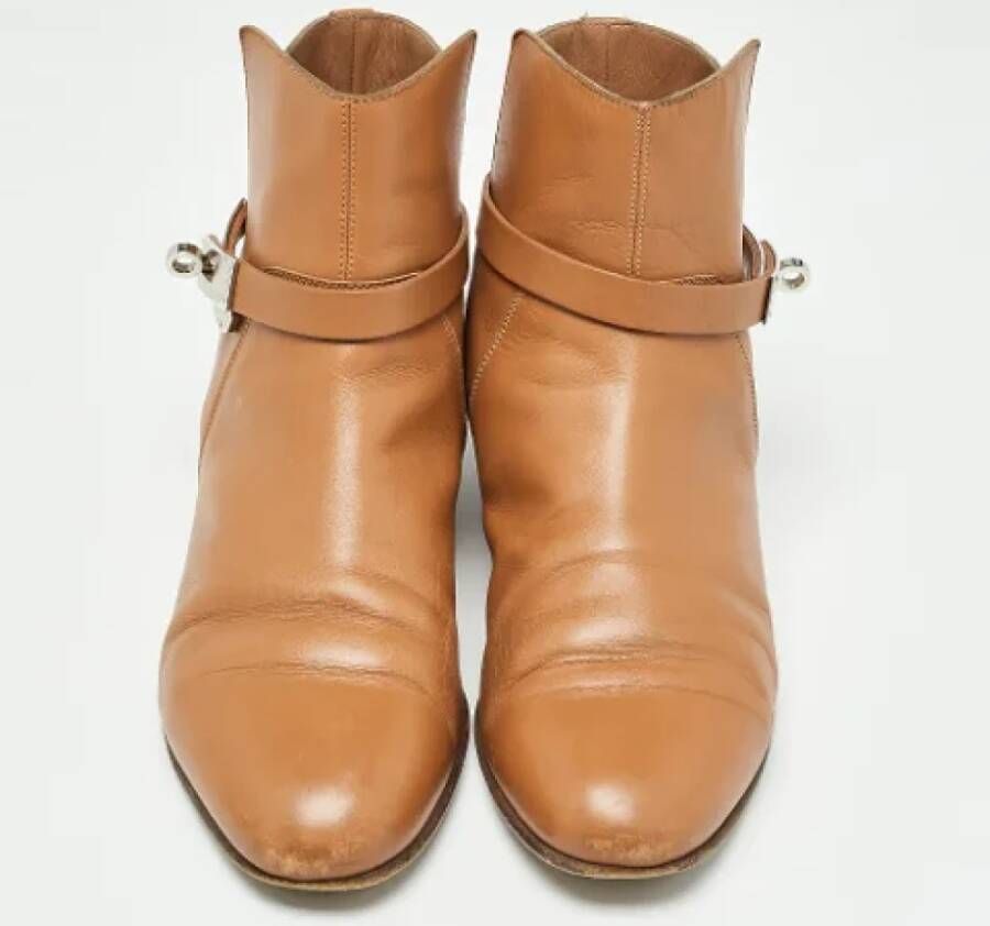 Hermès Vintage Pre-owned Leather boots Brown Dames