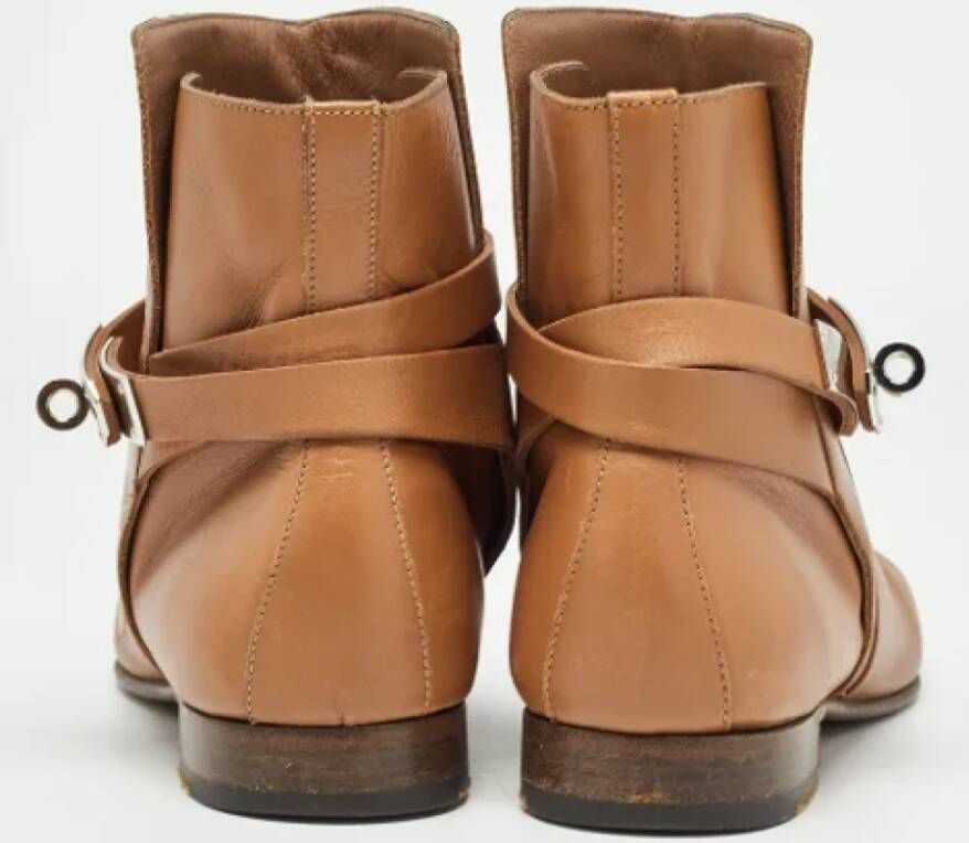 Hermès Vintage Pre-owned Leather boots Brown Dames