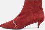 Hermès Vintage Pre-owned Leather boots Red Dames - Thumbnail 2