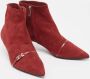 Hermès Vintage Pre-owned Leather boots Red Dames - Thumbnail 4