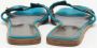 Hermès Vintage Pre-owned Leather flats Blue Dames - Thumbnail 5