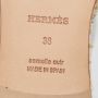 Hermès Vintage Pre-owned Leather flats Gray Dames - Thumbnail 8