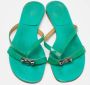 Hermès Vintage Pre-owned Leather flats Green Dames - Thumbnail 3