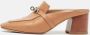 Hermès Vintage Pre-owned Leather sandals Brown Dames - Thumbnail 2