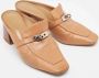 Hermès Vintage Pre-owned Leather sandals Brown Dames - Thumbnail 4