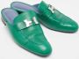 Hermès Vintage Pre-owned Leather sandals Green Dames - Thumbnail 4
