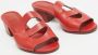 Hermès Vintage Pre-owned Leather sandals Red Dames - Thumbnail 4