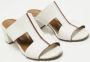 Hermès Vintage Pre-owned Leather sandals White Dames - Thumbnail 4