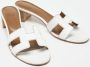 Hermès Vintage Pre-owned Leather sandals White Dames - Thumbnail 3