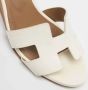 Hermès Vintage Pre-owned Leather sandals White Dames - Thumbnail 7