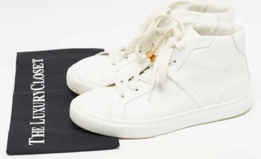 Hermès Vintage Pre-owned Leather sneakers White Dames