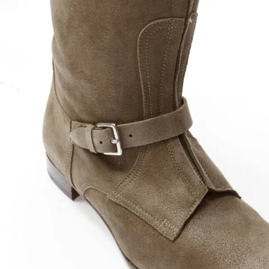Hermès Vintage Pre-owned Suede boots Brown Dames