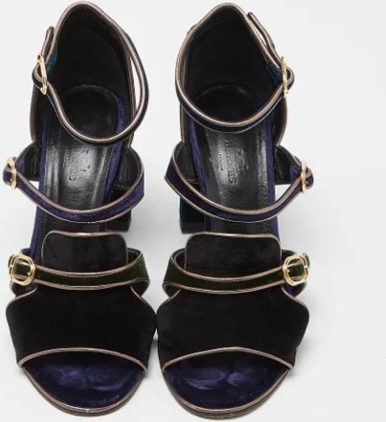 Hermès Vintage Pre-owned Velvet sandals Multicolor Dames